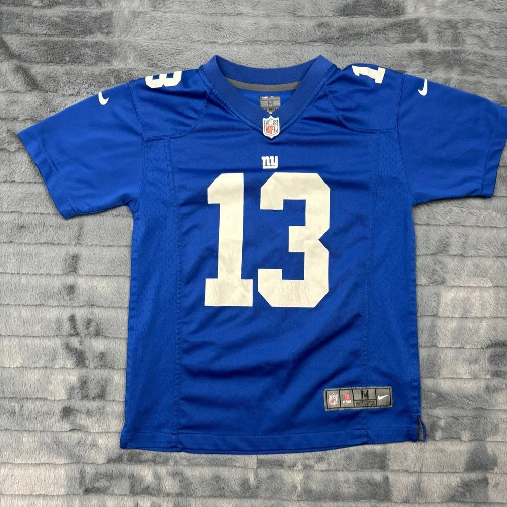 Nike Kids New York Giants Odell Beckham Jr 13 Jersey Blue Medium 10-12 NFL
